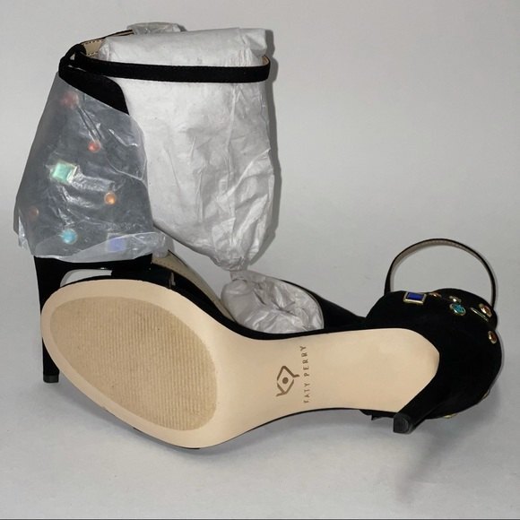 Katy Perry the Josephina suede black heels sandals 7.5 - Picture 9 of 12